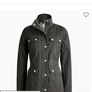 ✨JCrew Resin-coated twill field jacket as New perfect for spring ⭐️ small